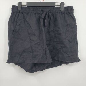 Quince 100% European Linen Shorts Women Size Medium NWT Drawstring